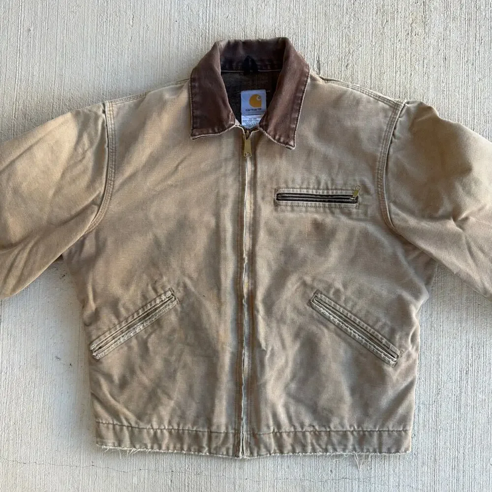 Carhartt J97 CML brown detroit work wear jacket - Picture 2 of 8